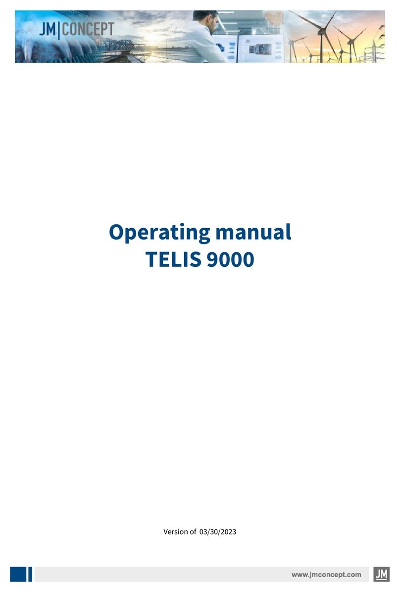 JM Concept TELIS 9000 operating manual