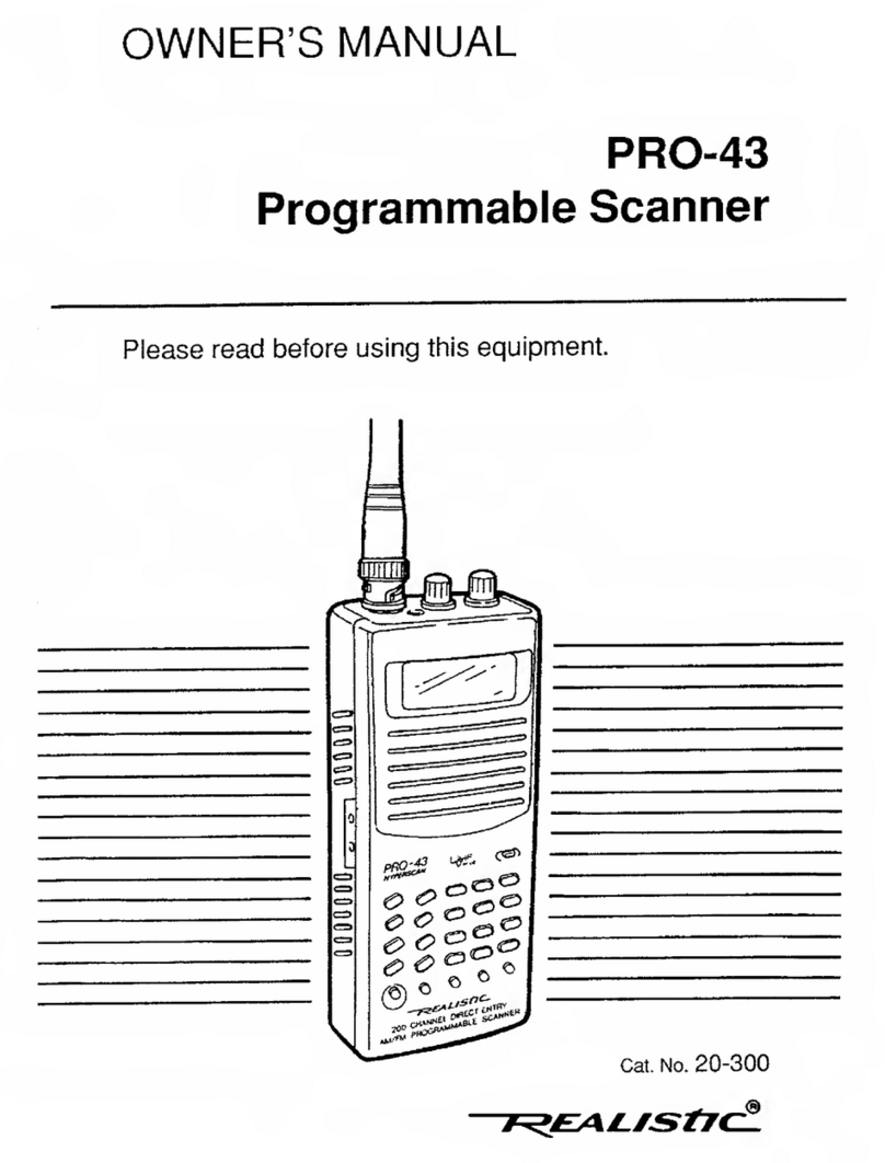 Realistic PRO-43 User manual