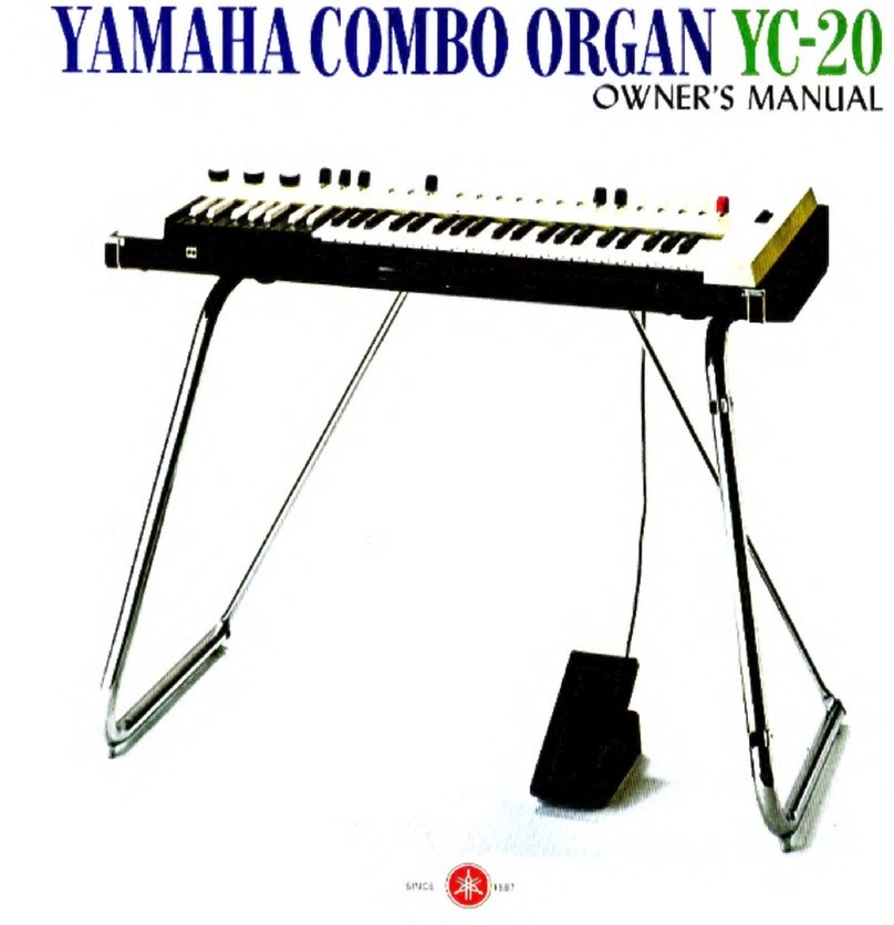 Yamaha YC-20 owner's manual