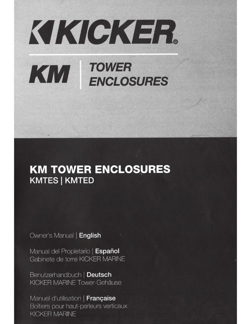 Kicker KMTES User manual Kicker KMTES User manual