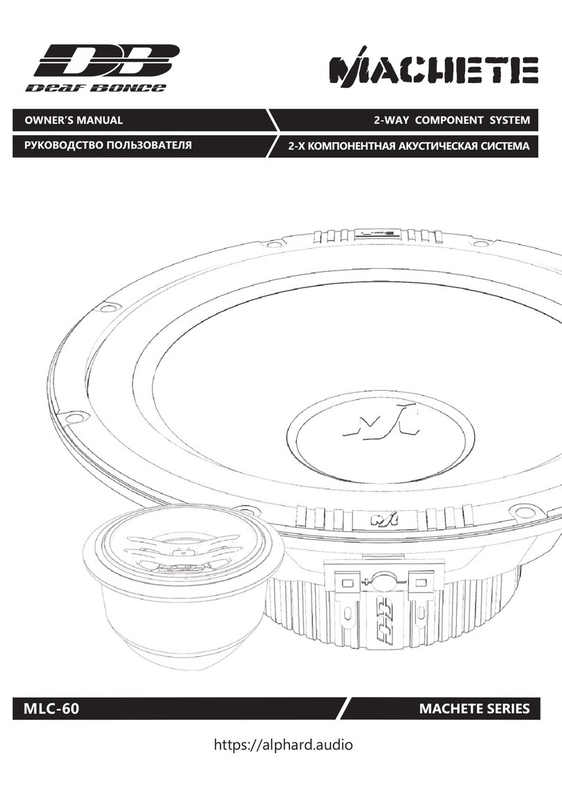 Deaf Bonce MLC-60 owner's manual