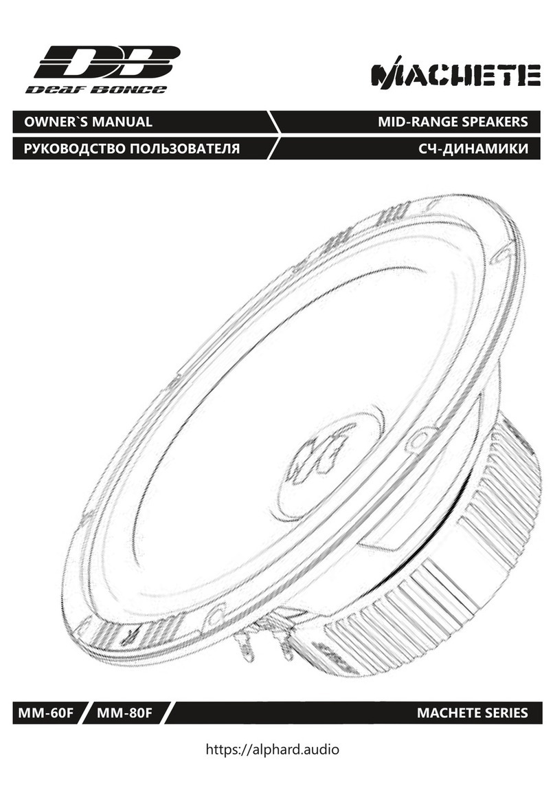Deaf Bonce MM-60F owner's manual