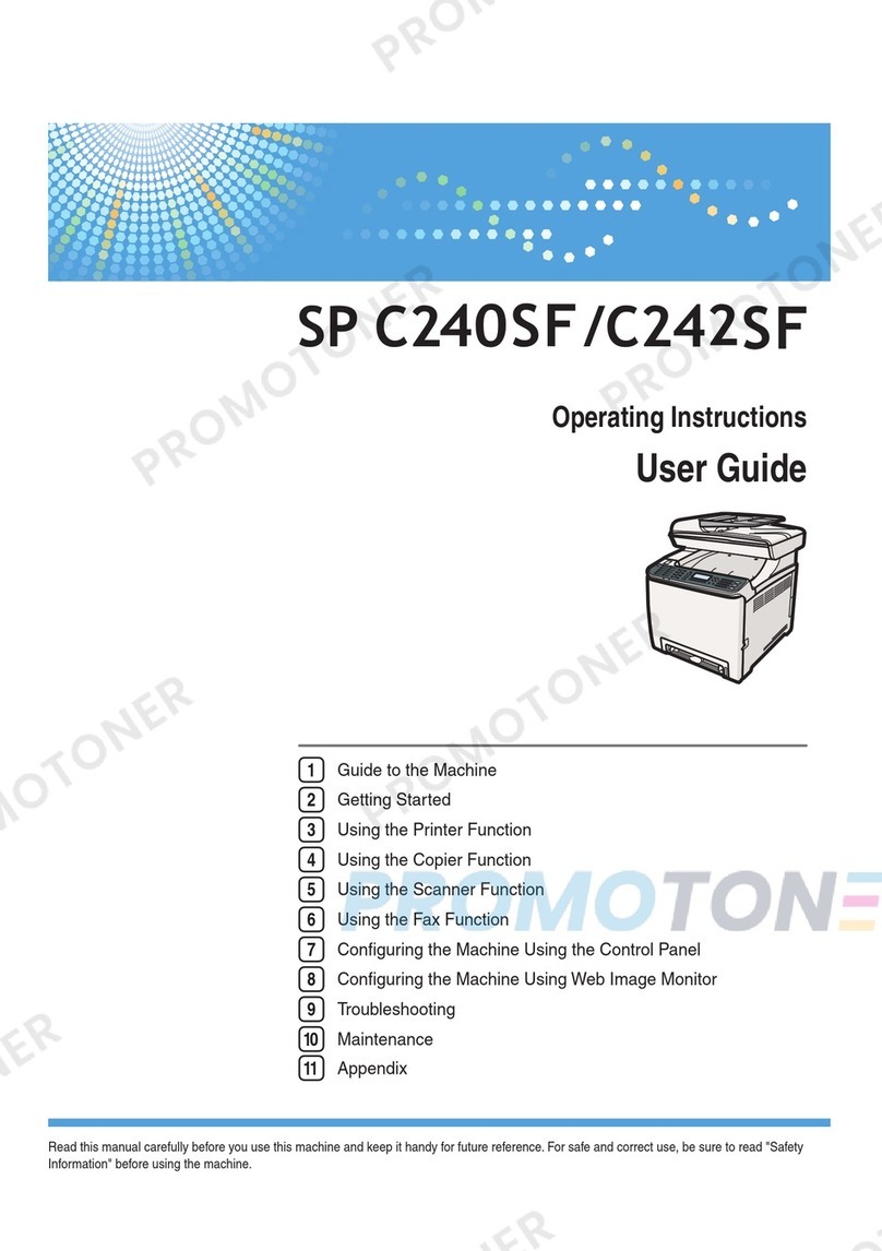 Ricoh Aficio SP C240SF User manual