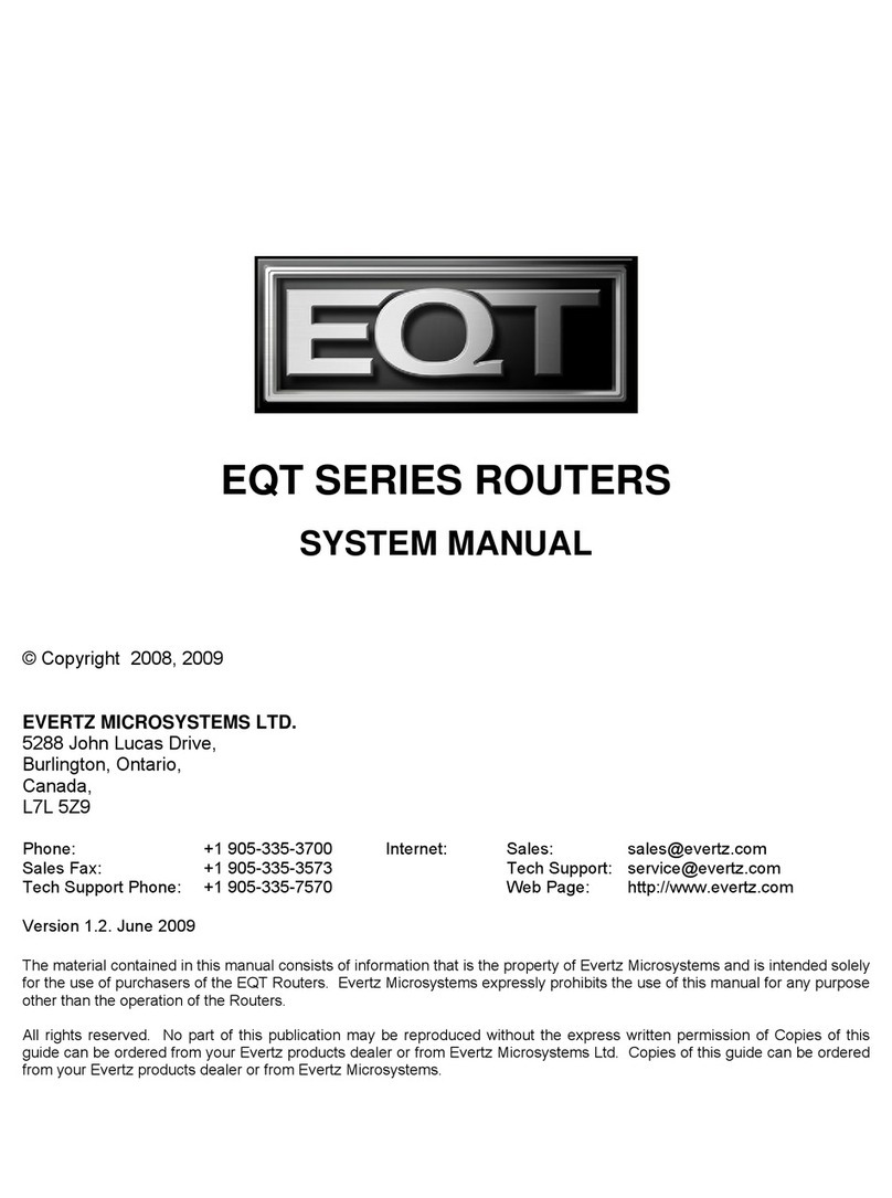 evertz EQT Series User guide