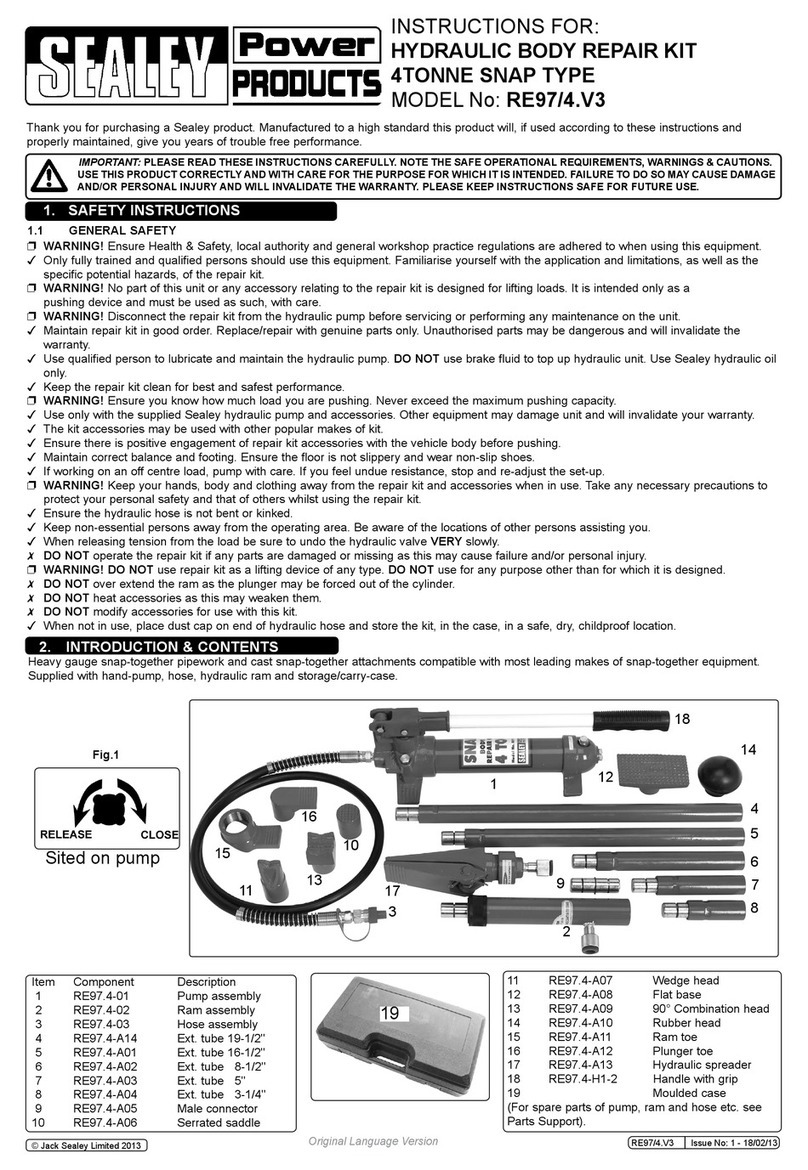 Sealey RE97/4.V3 instructions Sealey RE97/4.V3 instructions