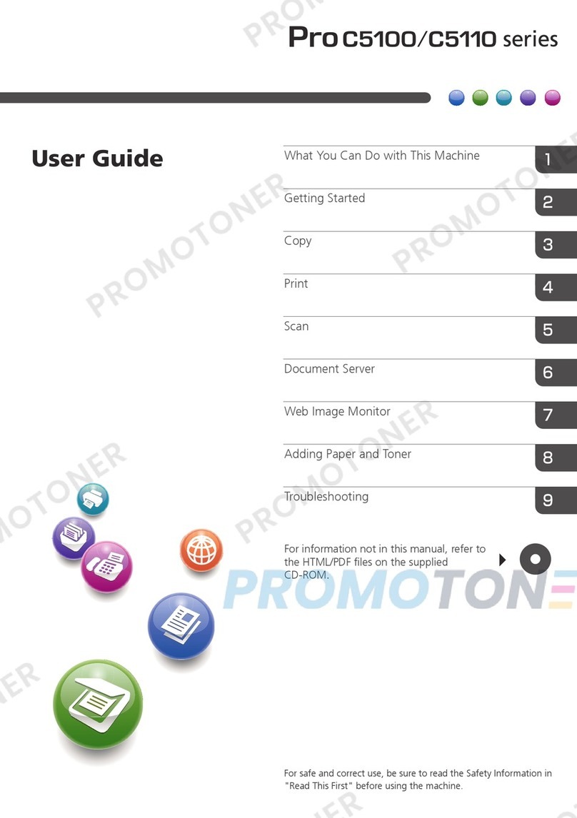 Ricoh Pro C5110 Series User manual