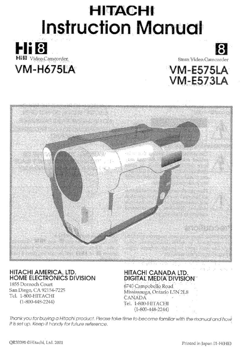 Hitachi VMH-675LA - Camcorder User manual