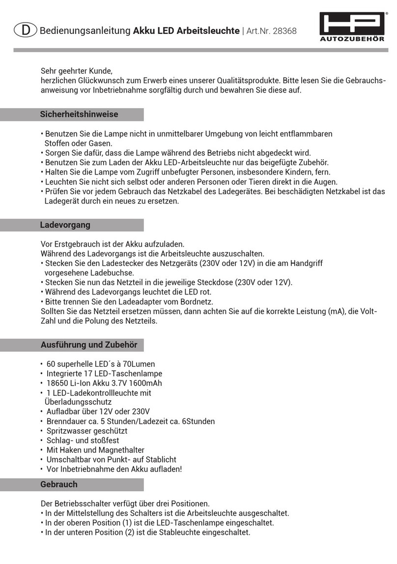 HP Autozubehor 28368 instruction manual