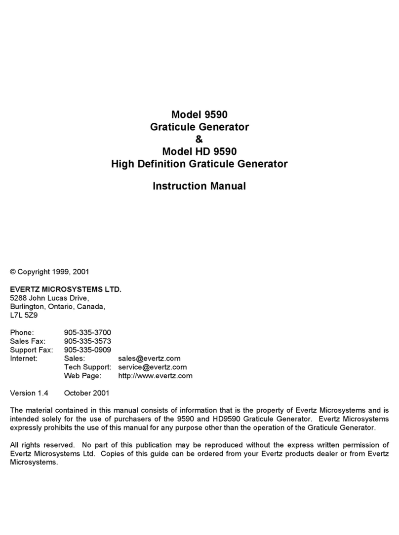 evertz 9590 User manual