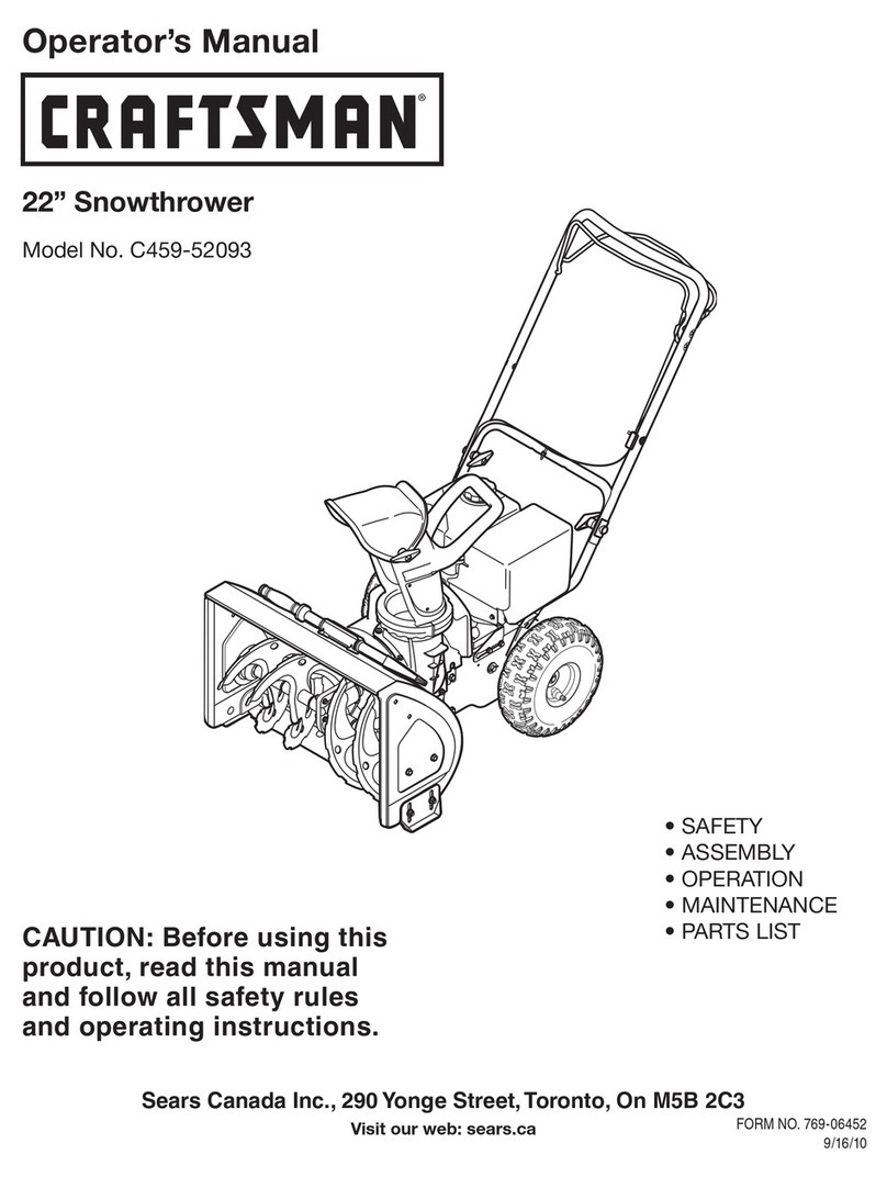 Craftsman C459-52093 Operator's manual