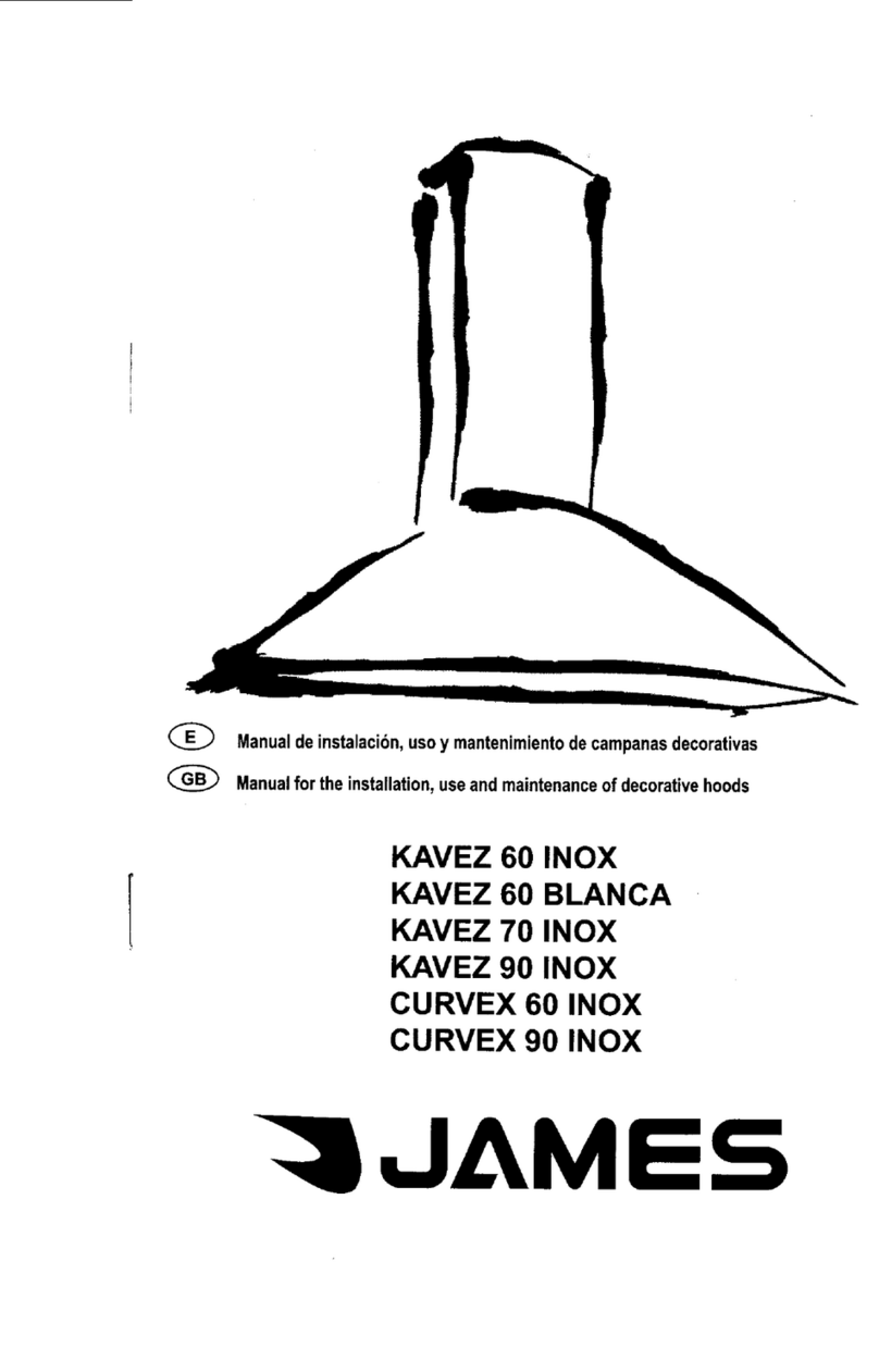 James KAVEZ 60 INOX Manual for the installation, use and maintenance