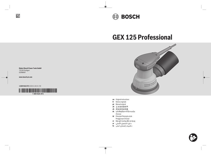 Bosch Professional GEX 125 Original instructions