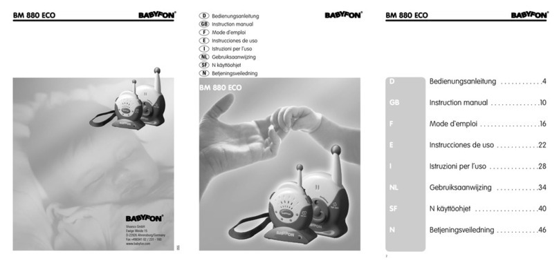 Babyfon BM 880 ECO instruction manual