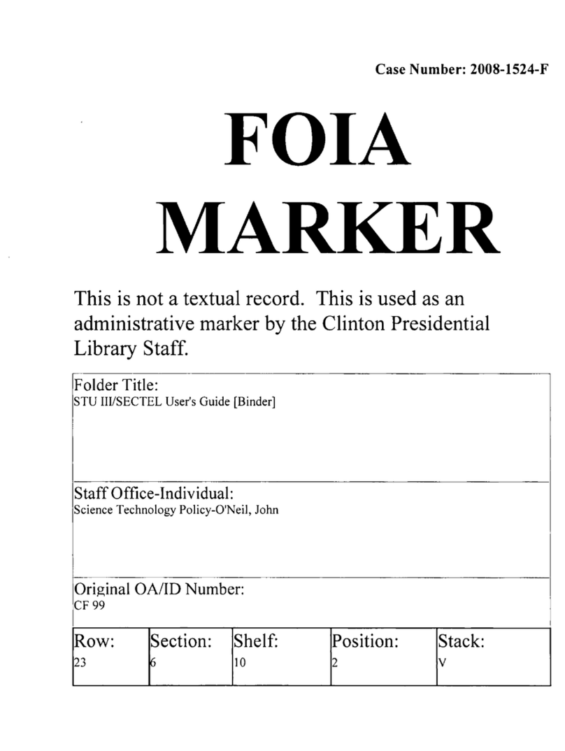 Motorola STU 111/SECTEL 1000 User manual