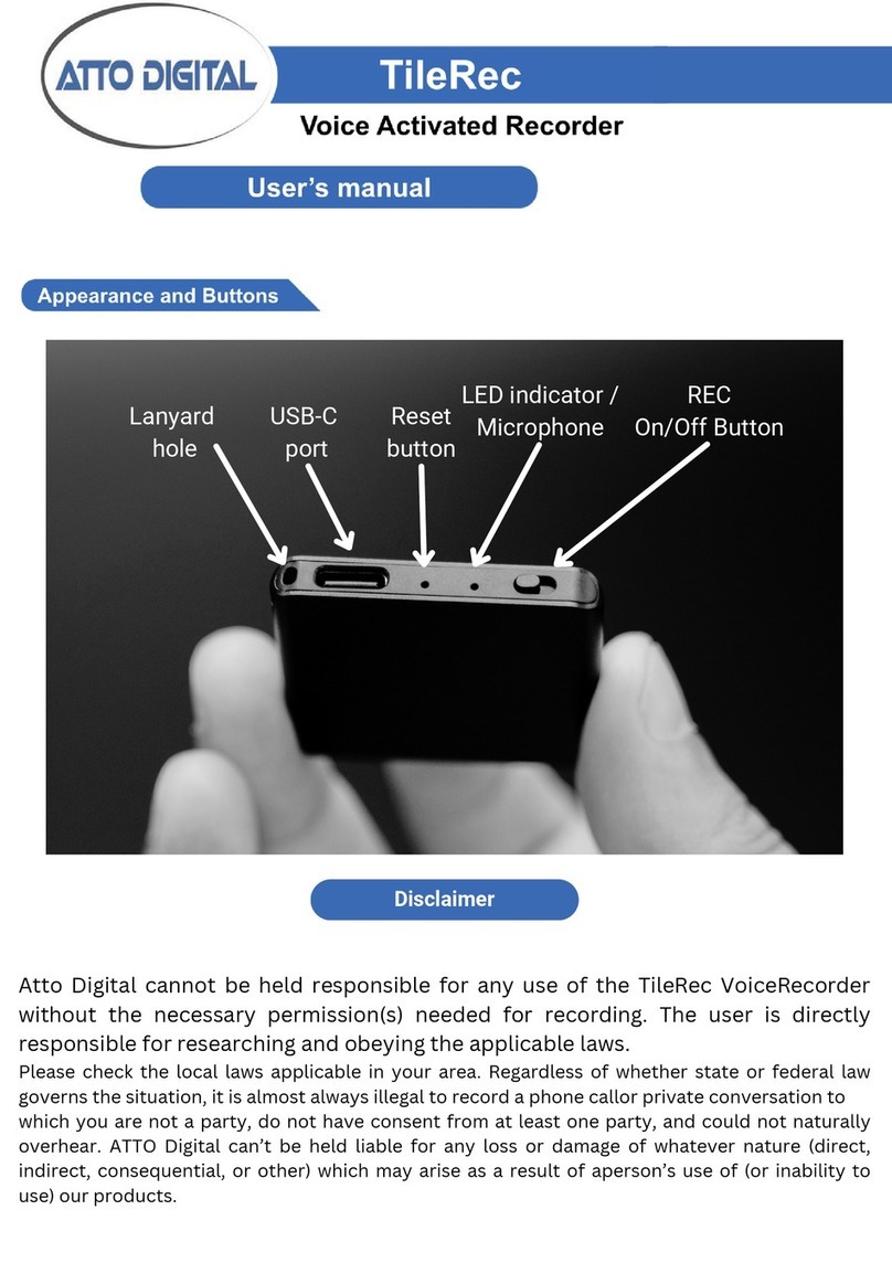 aTTo Digital TileRec user manual