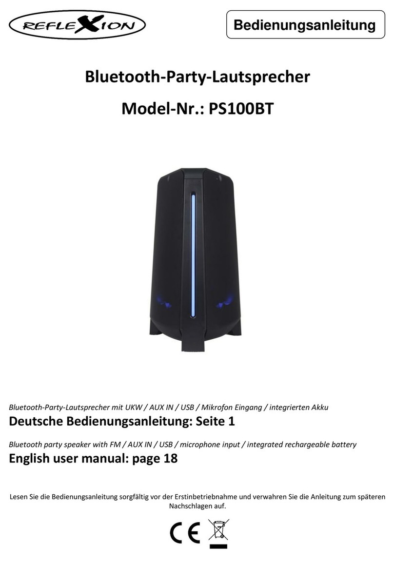 Reflexion PS100BT user manual