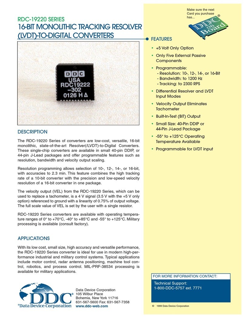 DDC RDC-19220 Series manual