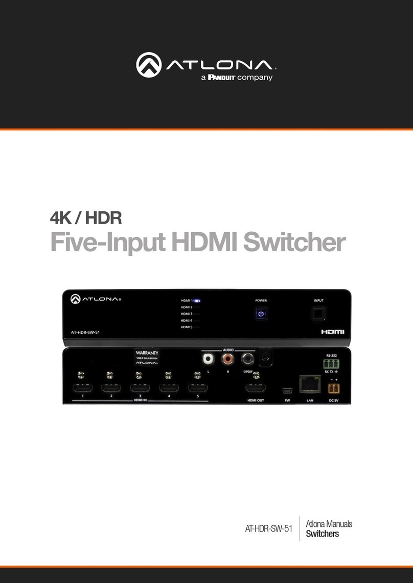 Panduit ATLONA AT-HDR-SW-51 manual