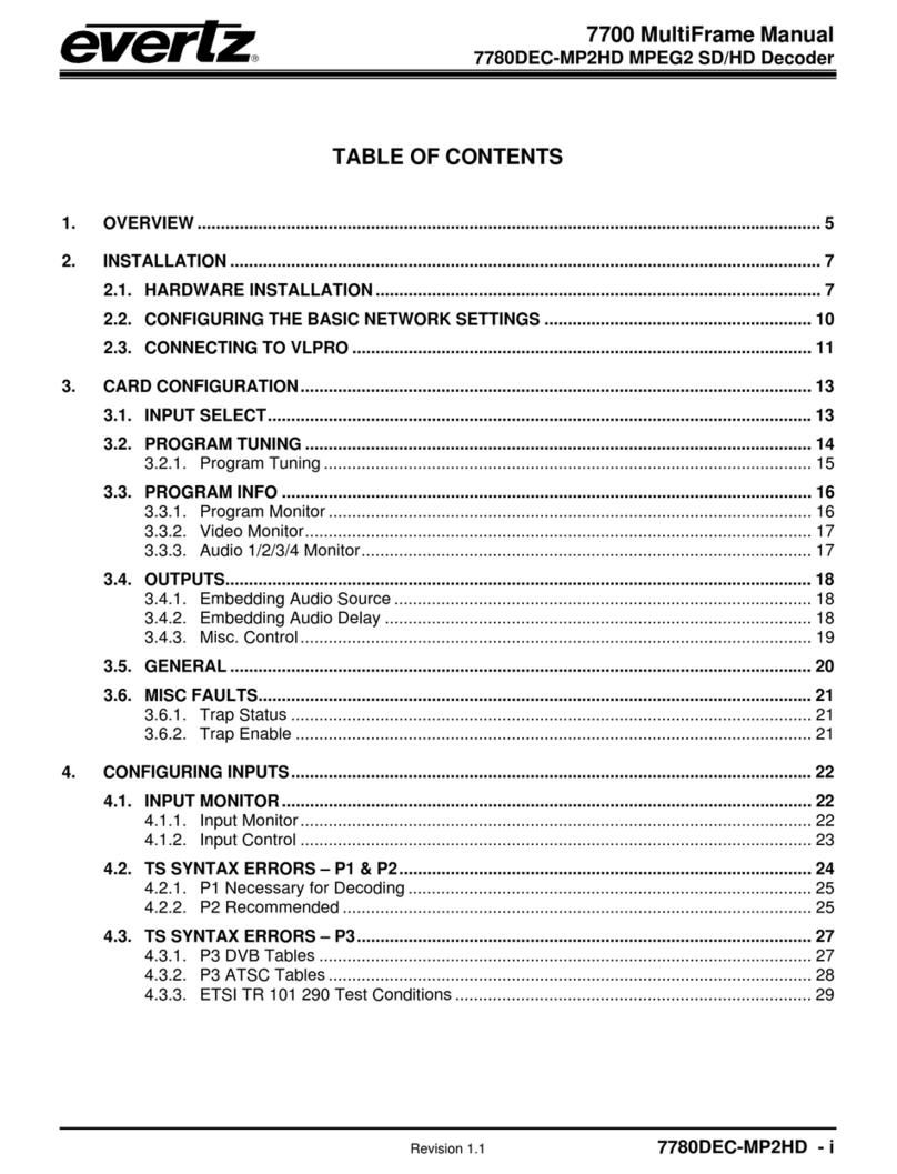 evertz 7700 Series manual