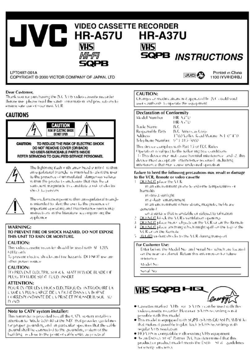 JVC HR-A57U User manual