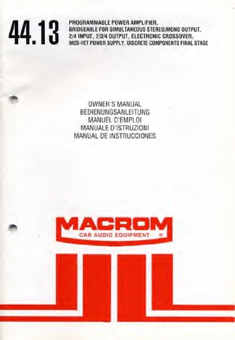 Macrom 44.13 owner's manual