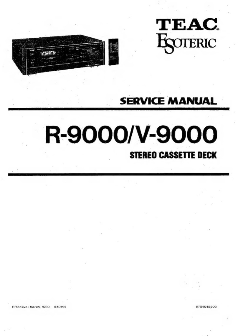 Teac Esoteric R-9000 User manual