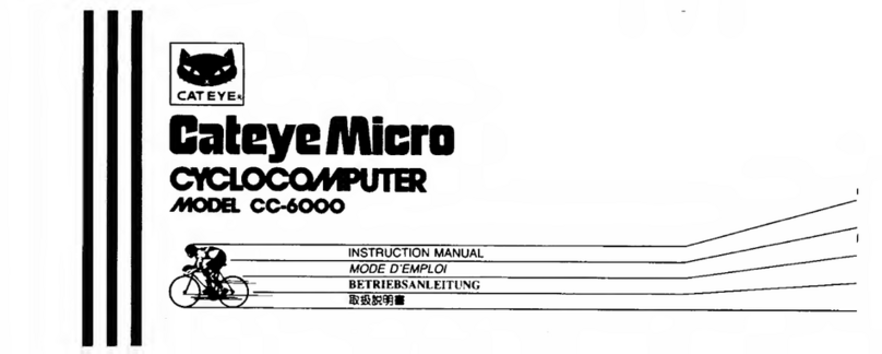 Cateye Micro CC-6000 User manual Cateye Micro CC-6000 User manual