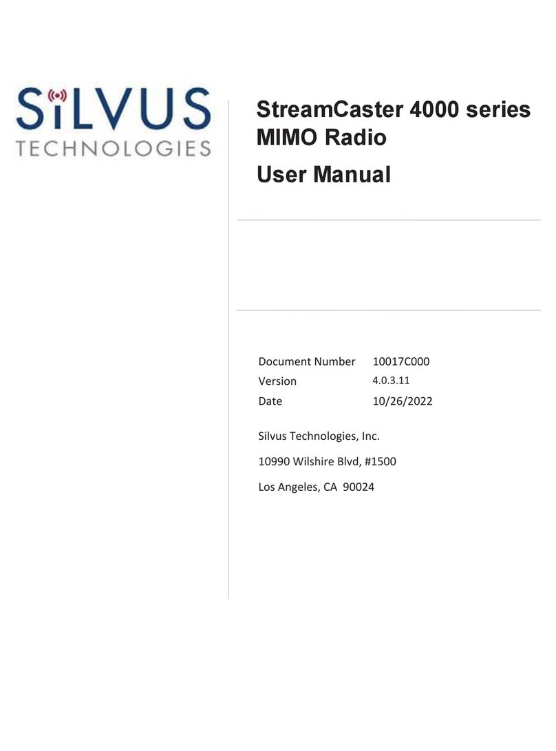 Silvus StreamCaster 4000 Series user manual