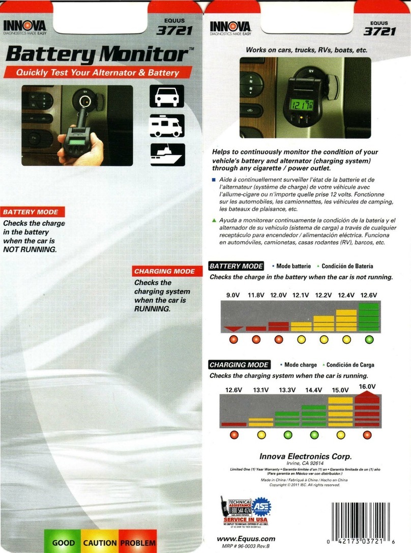 Innova Battery Monitor 3721 quick start guide