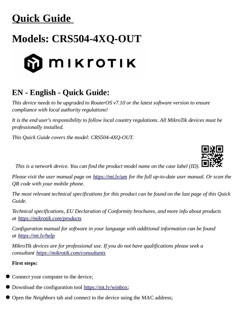 MikroTik CRS504-4XQ-OUT User manual