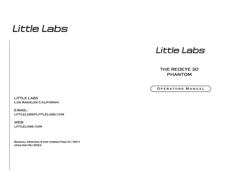 Little Labs RedEye 3D phantom Operator's manual