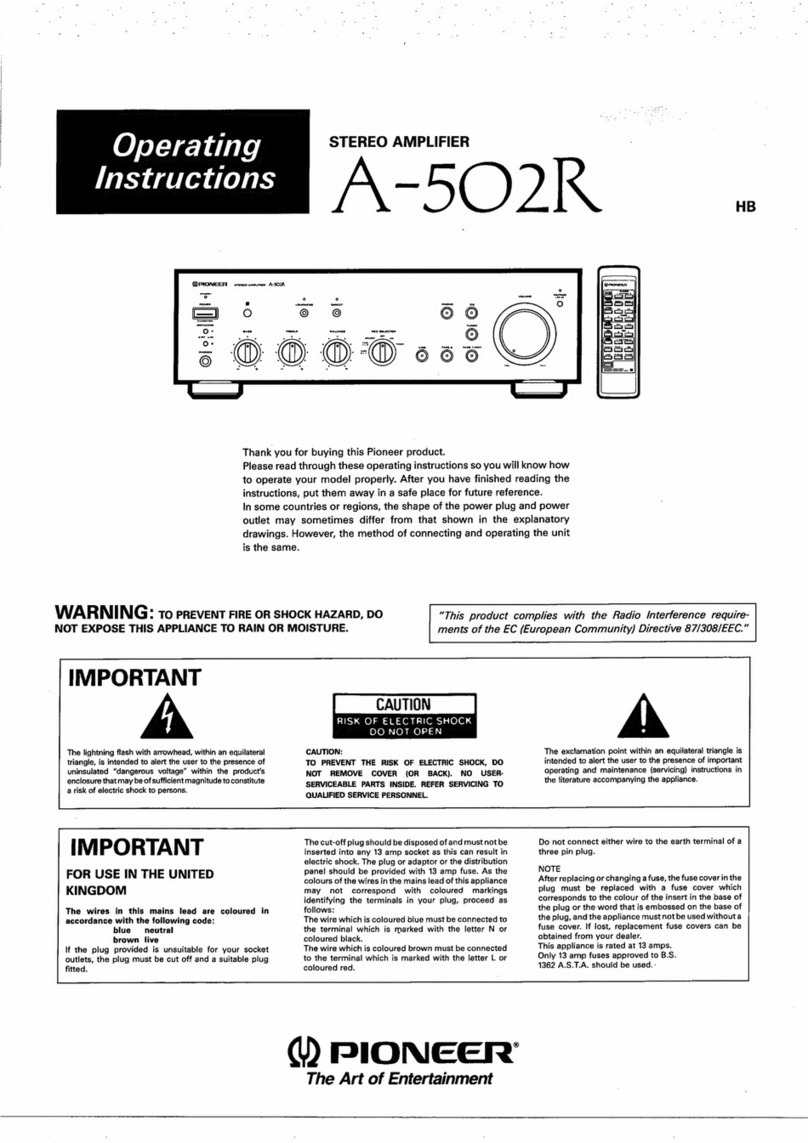 Pioneer A-502R User manual