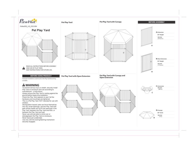 PawHut D02-064 User manual PawHut D02-064 User manual
