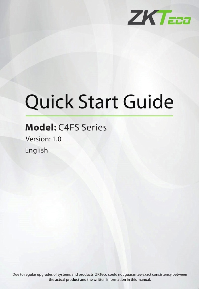 ZKTeco C4FS Series quick start guide