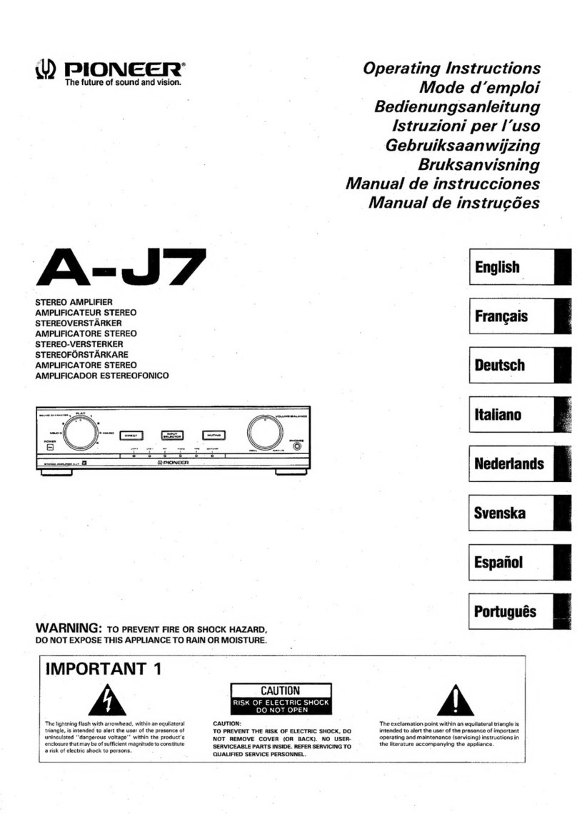 Pioneer A-J7 User manual