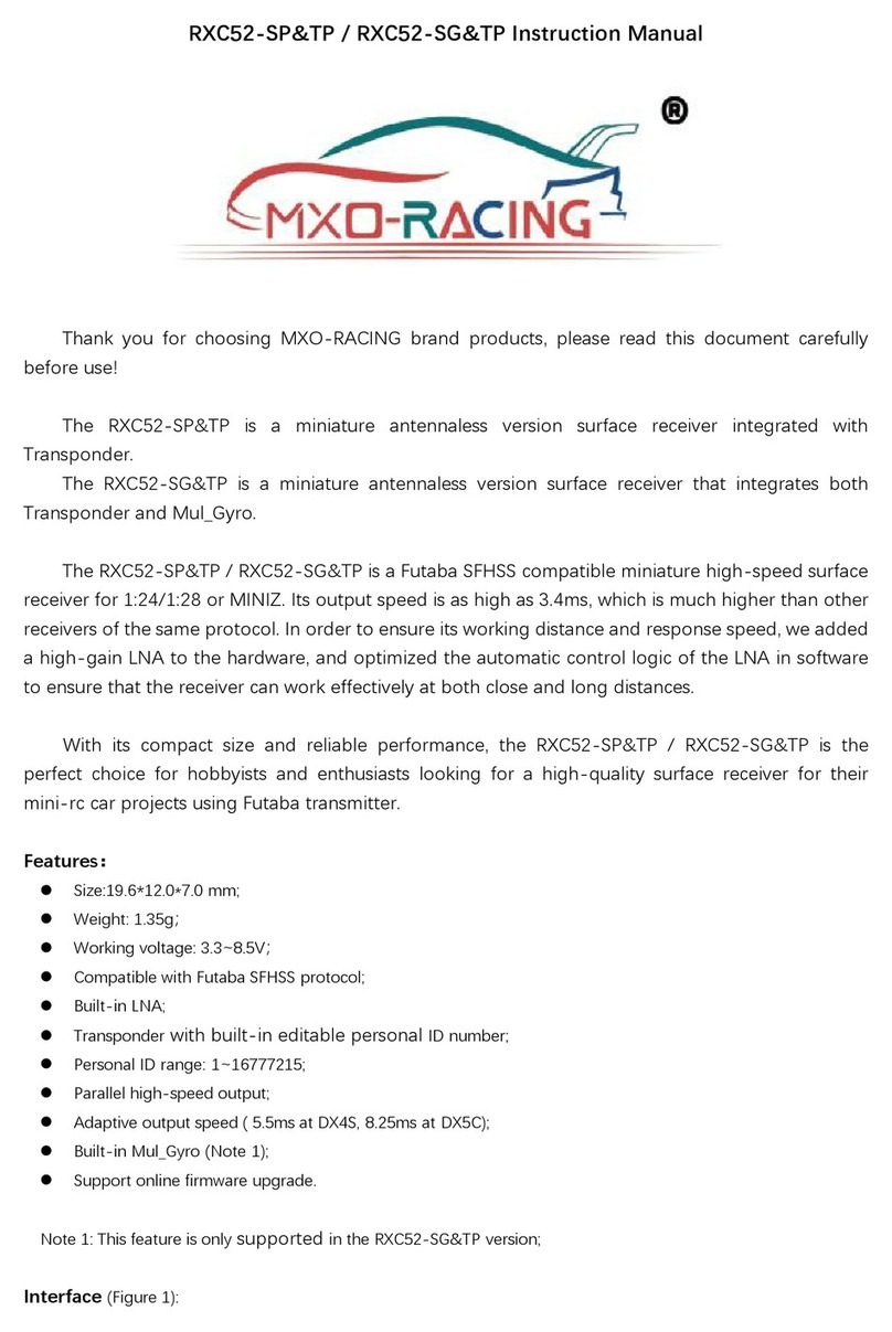 MXO-RACING RXC52-SP&TP instruction manual MXO-RACING RXC52-SP&TP instruction manual
