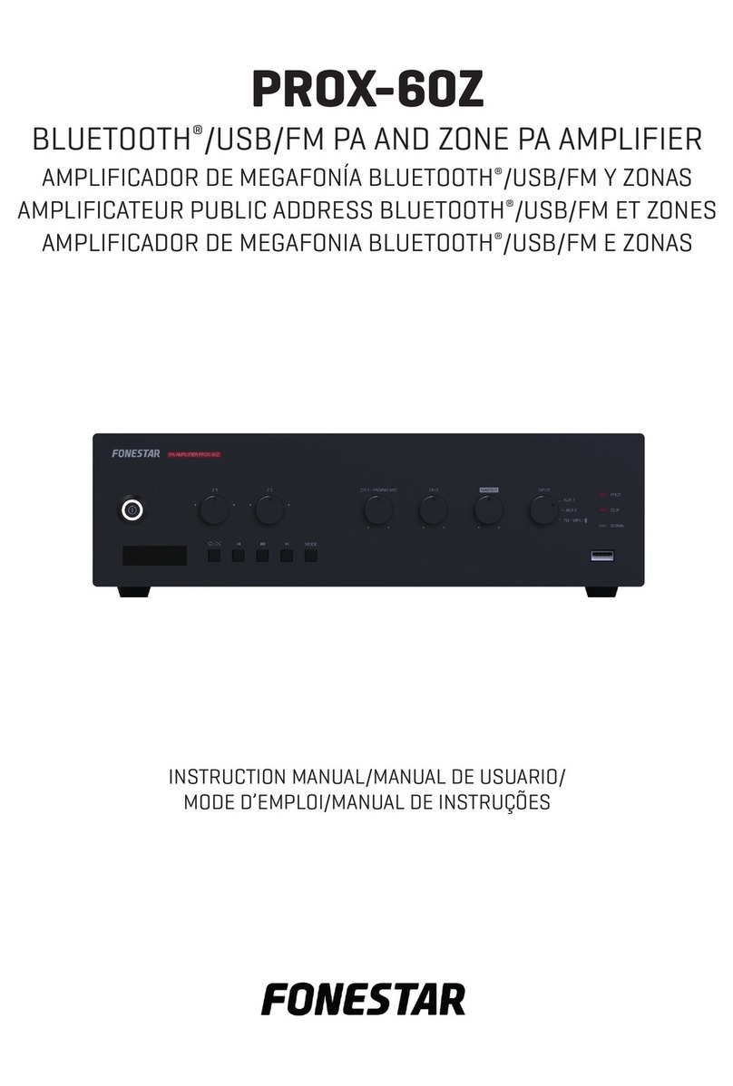 FONESTAR PROX-60Z User manual