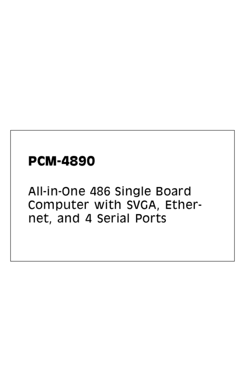 Aaeon PCM-4890 User manual