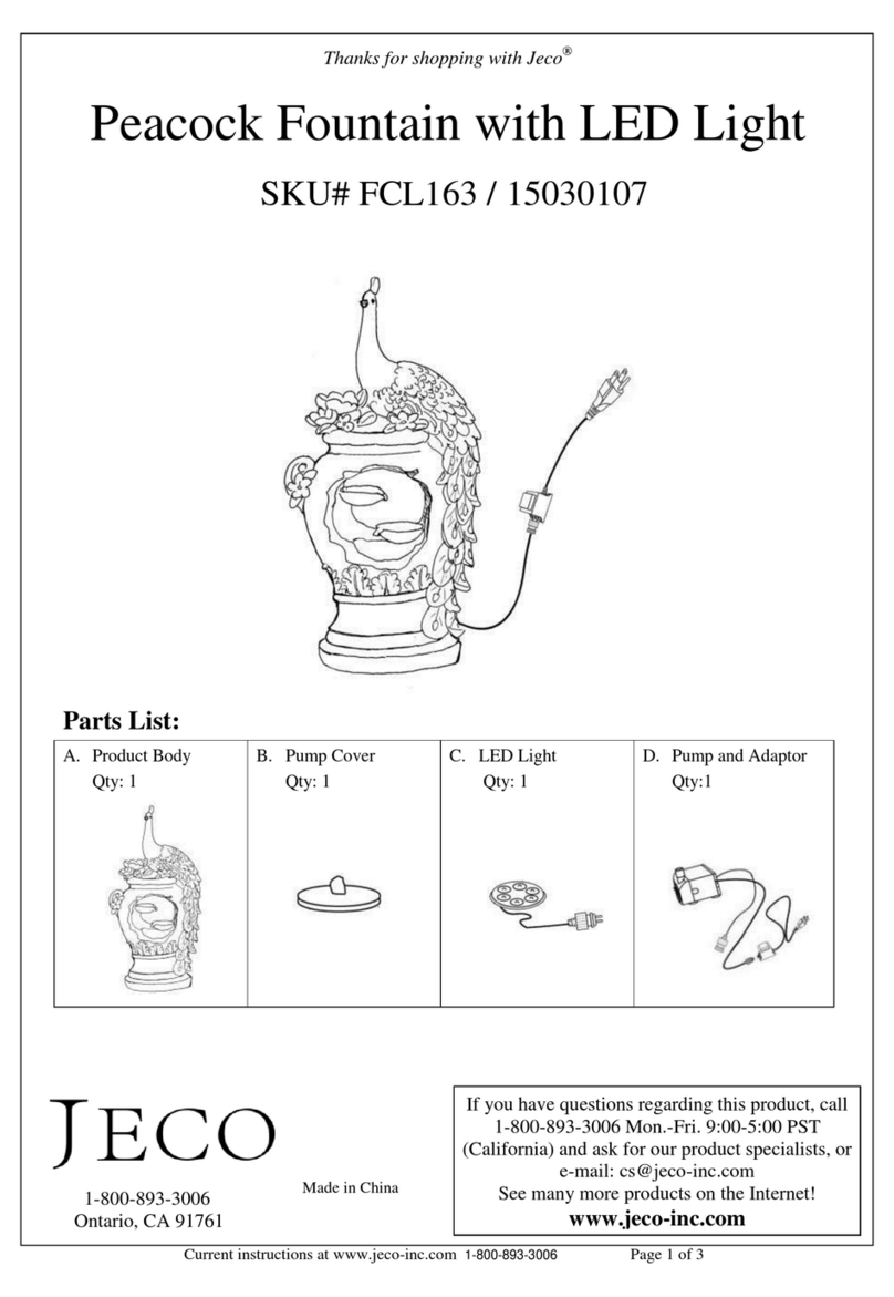 Jeco Peacock FCL163 User manual