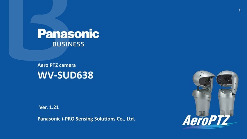 Panasonic WV-SUD638 User manual