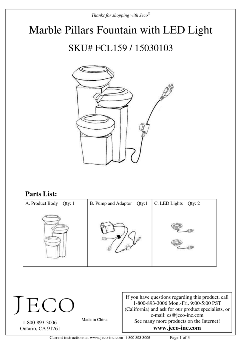 Jeco FCL159 quick start guide