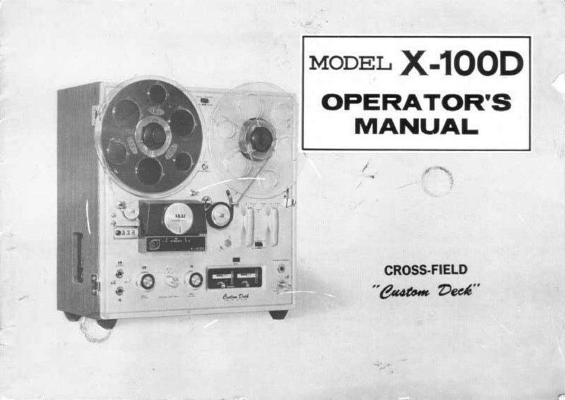 Akai X-100D User manual
