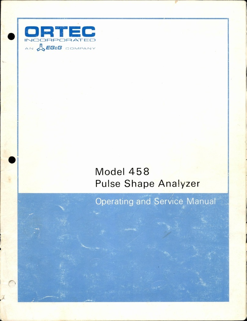EG&G ORTEC 458 Service manual