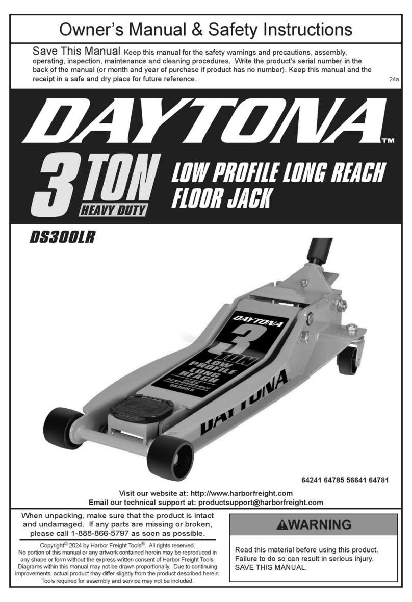 Daytona DS300LR Owner's manual & safety instructions