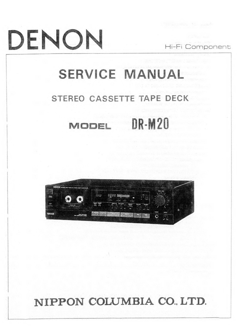 Nippon DENON DR-M20 User manual