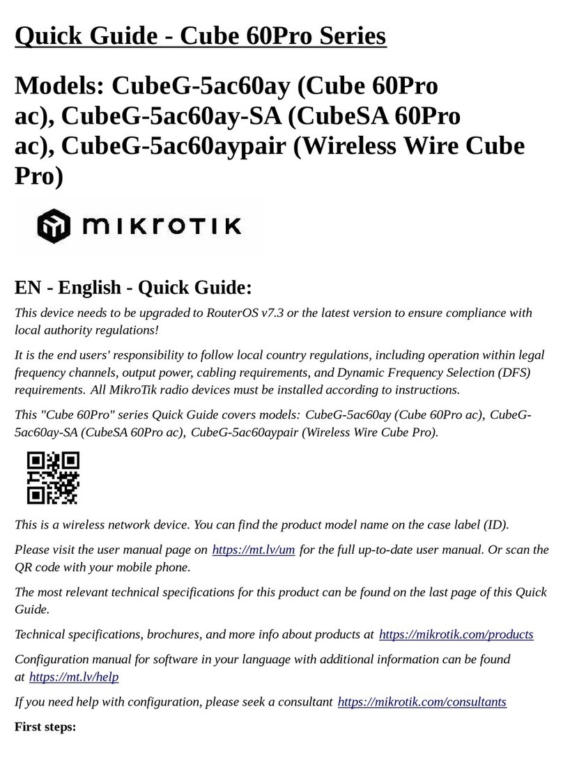 MikroTik Cube 60Pro Series User manual