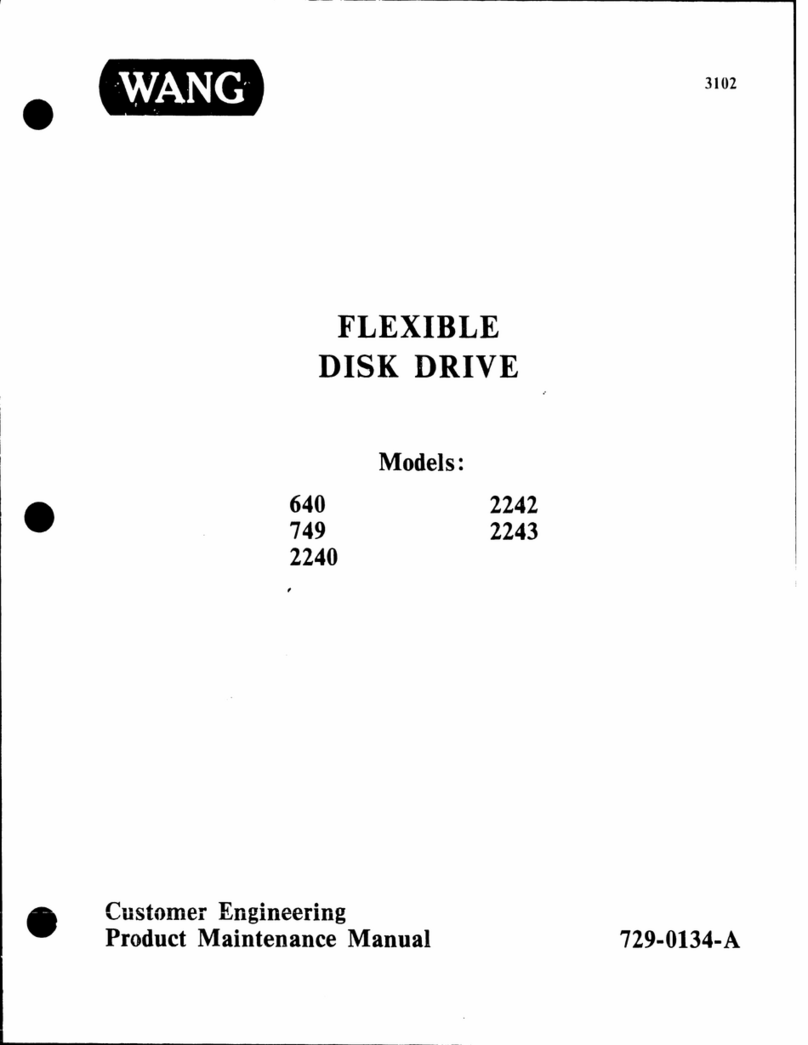 Wang 640 Product/maintenance manual