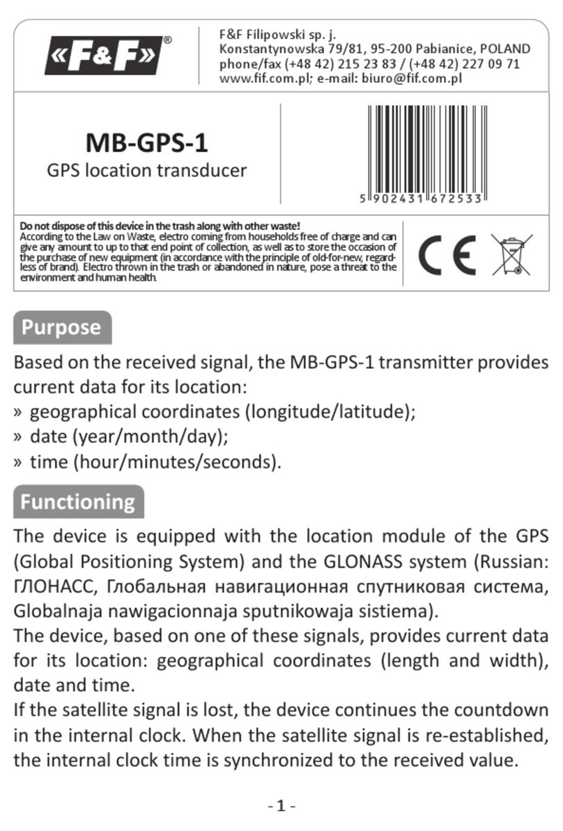 F&F MB-GPS-1 manual