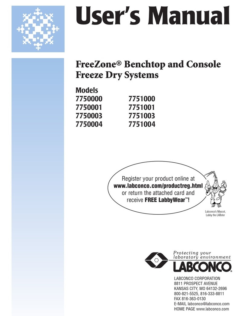 Labconco FreeZone 7750000 user manual