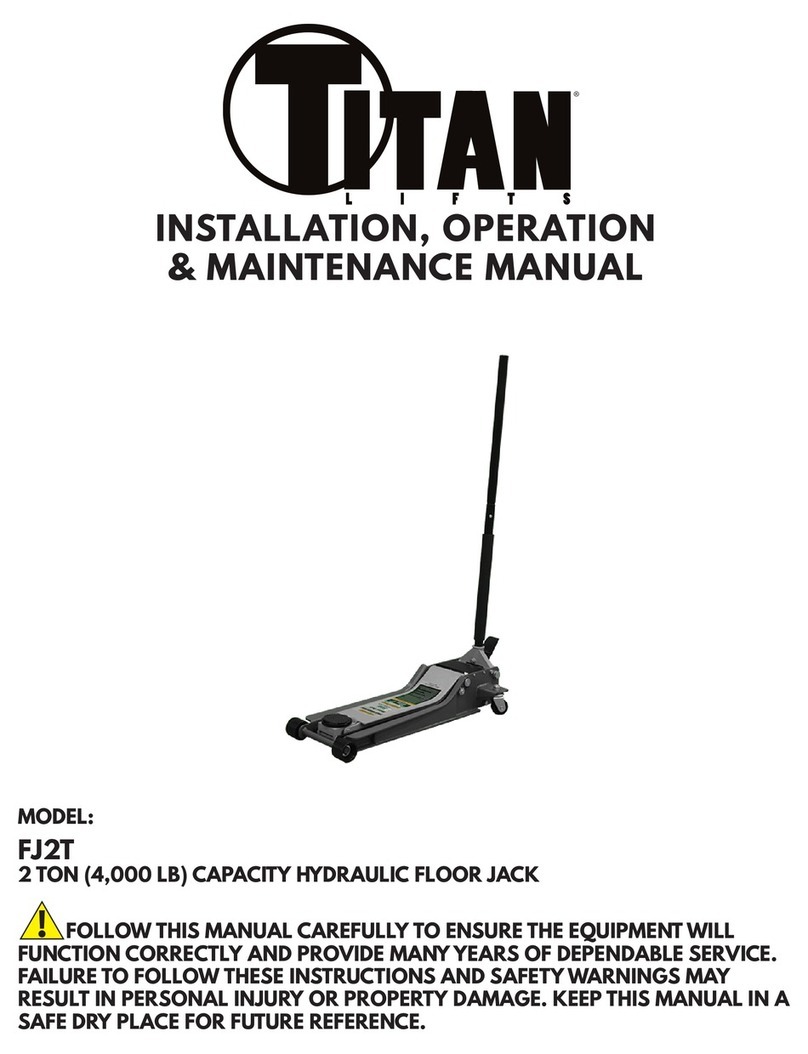 Titan FJ2T Installation, operation & maintenance manual